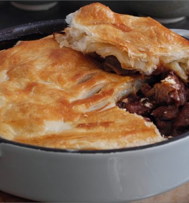 Kerrymaid's Slow Braised Beef Stroganoff Pie